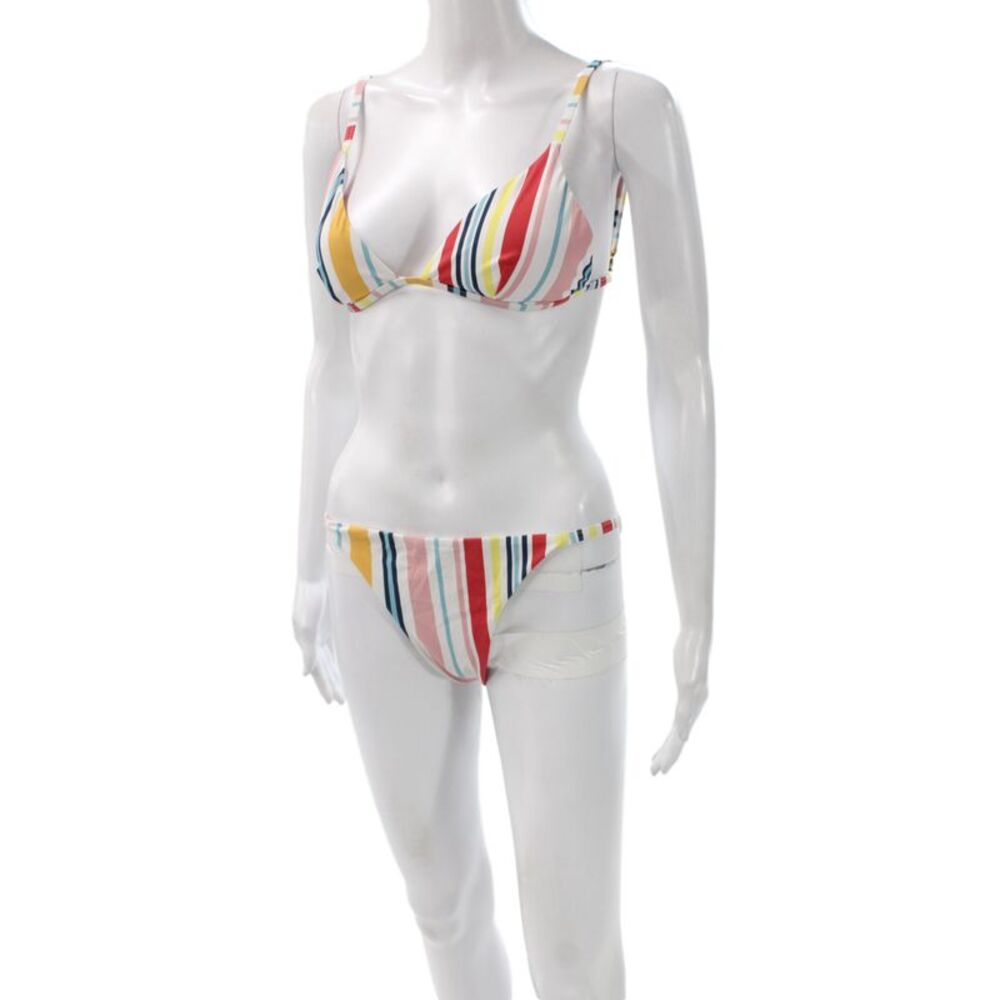 Faherty Women Two-Piece Striped Multicolor Bikini Size S